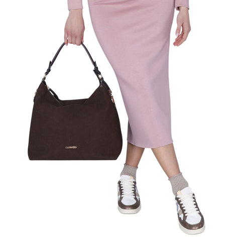 CafèNoire Borsa a spalla Borsa Donna a spalla effetto suede UNI A25-CAFENOIRC3YB0904-M012-UNI - Francavilla Moda