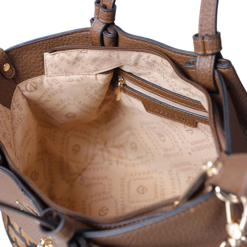 CafèNoire Borsa a spalla Borsa Donna shopper Small grana grossa UNI - Francavilla Moda