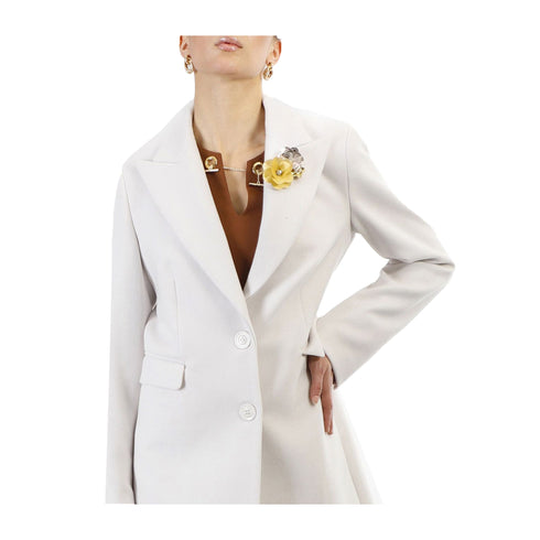 CafèNoire Cappottino Cappotto Donna monopetto con spilla 40 A24 - CAFENOIRC7JI0077 - W065 - 40 - Francavilla Moda