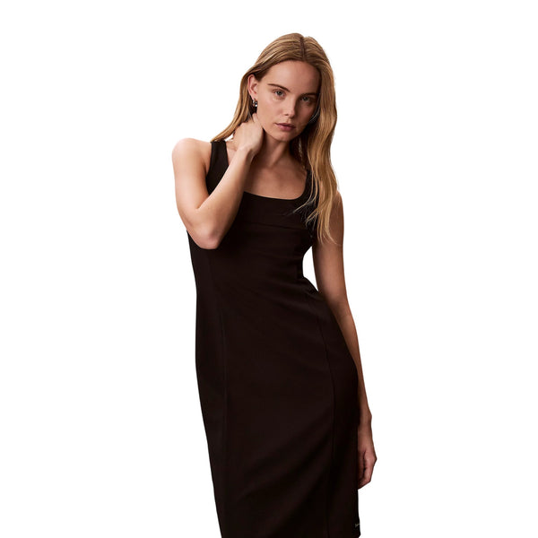 Calvin Klein Abito sm Abito sm Donna con scollo rotondo elasticizzato XXS - Francavilla Moda