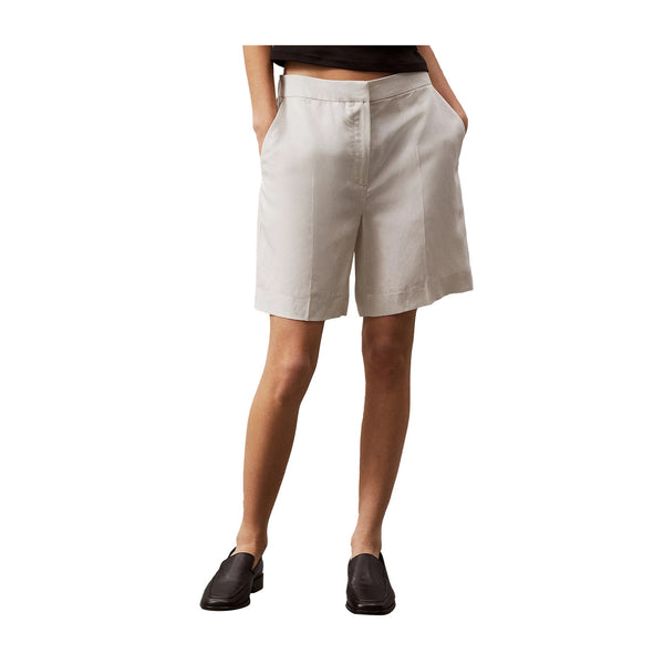 Calvin Klein Bermuda Bermuda Donna in misto lino 34 - Francavilla Moda