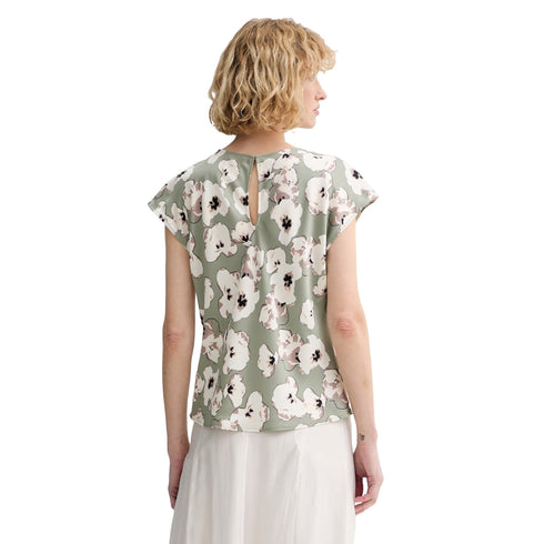 Calvin Klein Blusa Blusa Donna a manica corta con stampa all over XS - Francavilla Moda