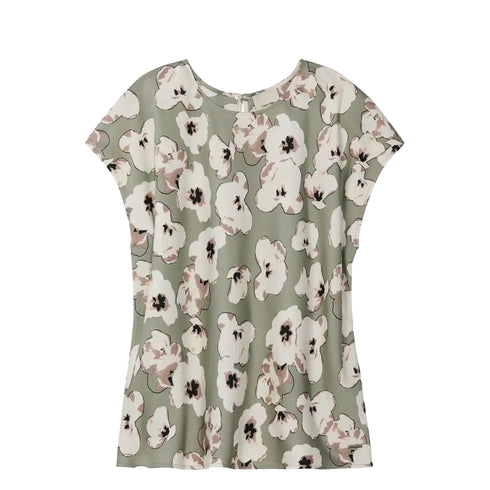 Calvin Klein Blusa Blusa Donna a manica corta con stampa all over XS - Francavilla Moda