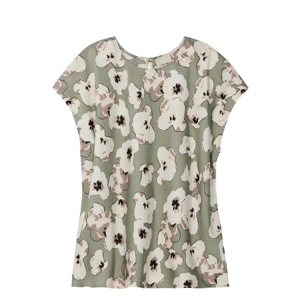 Calvin Klein Blusa Blusa Donna a manica corta con stampa all over XS - Francavilla Moda
