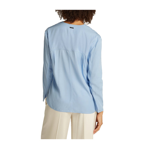 Calvin Klein Blusa Blusa Donna in twill a tinta unita 34 - Francavilla Moda