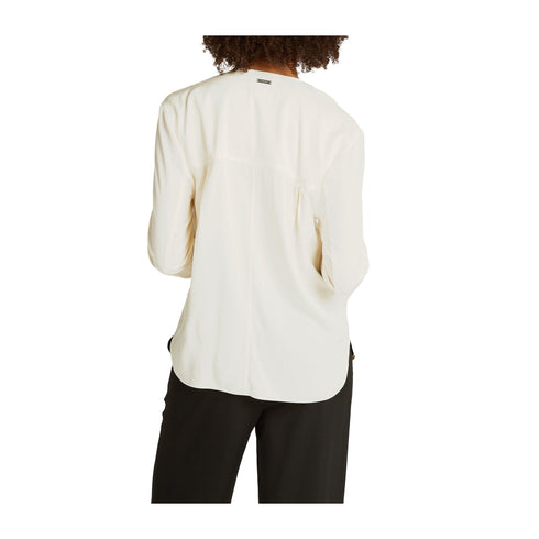Calvin Klein Blusa Blusa Donna in twill a tinta unita 34 P25 - CALVIN KLEINK208083 - YAC - 34 - Francavilla Moda