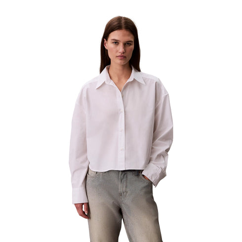 Calvin Klein Camicia ml Camicia Donna cropped oversize XS - Francavilla Moda