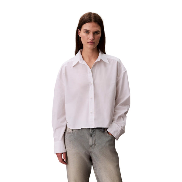 Calvin Klein Camicia ml Camicia Donna cropped oversize XS - Francavilla Moda