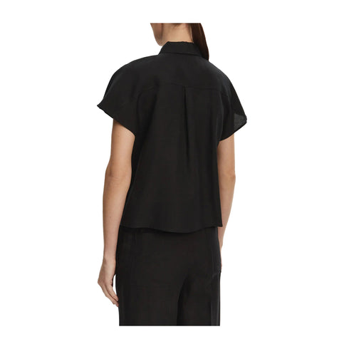 Calvin Klein Camicia corta Camicia Donna in lino a maniche corte 34 P25 - CALVIN KLEINK208322 - BEH - 34 - Francavilla Moda