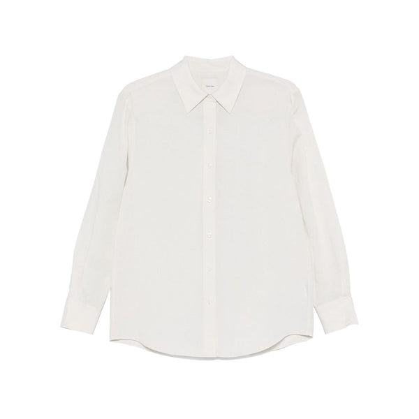 Calvin Klein Camicia Camicia Donna in lino dal fit regolare 34 - Francavilla Moda