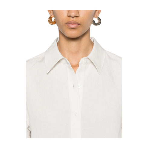 Calvin Klein Camicia Camicia Donna in lino dal fit regolare 34 - Francavilla Moda