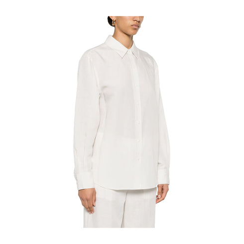 Calvin Klein Camicia Camicia Donna in lino dal fit regolare 34 - Francavilla Moda