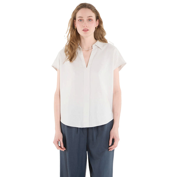 Calvin Klein Camicia Camicia Donna in lino tinta unita XS - Francavilla Moda