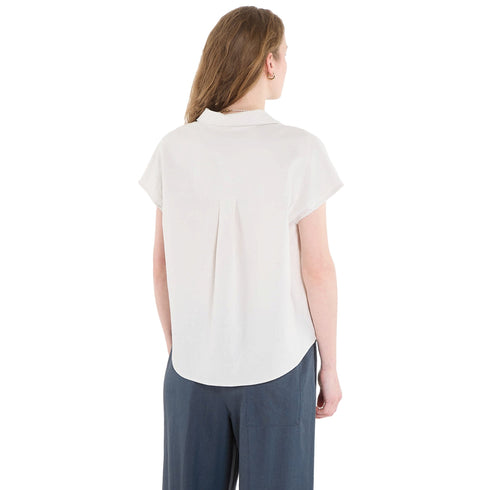 Calvin Klein Camicia Camicia Donna in lino tinta unita XS - Francavilla Moda