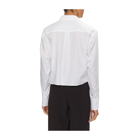 Calvin Klein Camicia corta Camicia Donna Soft Cotton Bianco - Francavilla Moda