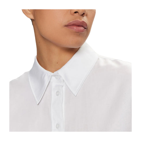 Calvin Klein Camicia corta Camicia Donna Soft Cotton Bianco - Francavilla Moda