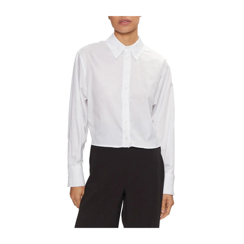 Calvin Klein Camicia corta Camicia Donna Soft Cotton Bianco - Francavilla Moda