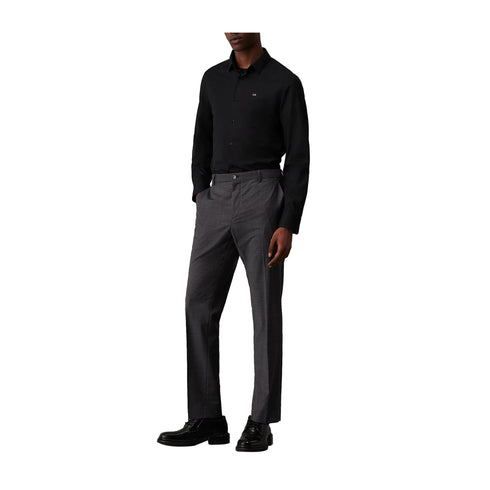 CALVIN KLEIN Camicia elegante Camicia Uomo in popeline slim fit Nero A24 - CALVIN KLEINK110856 - BEH - S - Francavilla Moda