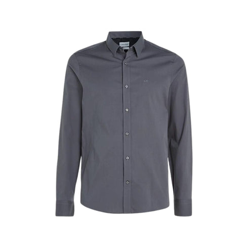 Calvin Klein Camicia casual Camicia Uomo Poplin aderente Grigio scuro P24-CALVIN KLEINK110856-PCX-M - Francavilla Moda