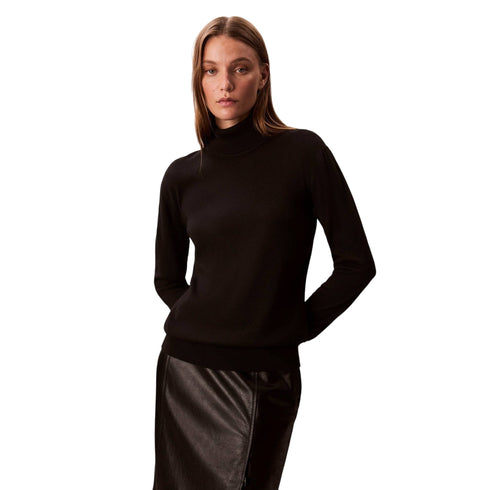 Calvin Klein Dolcevita Dolcevita Donna con Lana Merino XS - Francavilla Moda