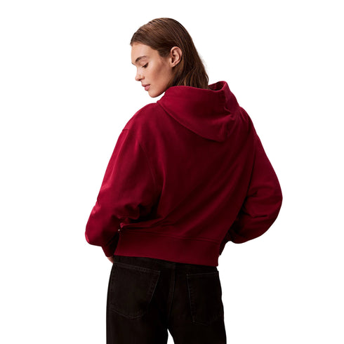 Calvin Klein Felpa con zip Felpa Donna con logo testurizzato XS A25 - CALVIN KLEINLV044D204G - WFK - XS - Francavilla Moda