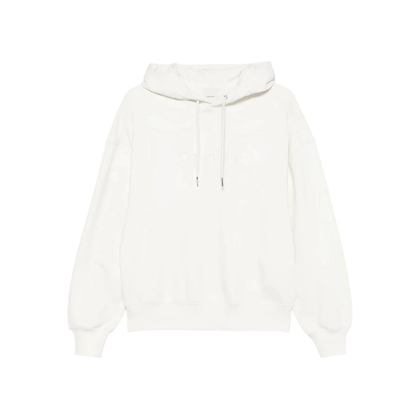 Calvin Klein Felpa con cappuccio Felpa Donna maxi logo tono su tono S - Francavilla Moda