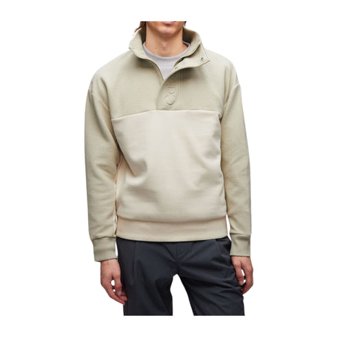 Calvin Klein Felpa con zip Felpa Uomo con inserto a contrasto Eucalipto panna P24-CALVIN KLEINK112253-LEB-S - Francavilla Moda