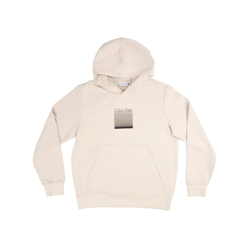 CALVIN KLEIN Felpa con cappuccio Felpa Uomo con stampa frontale Panna - Francavilla Moda
