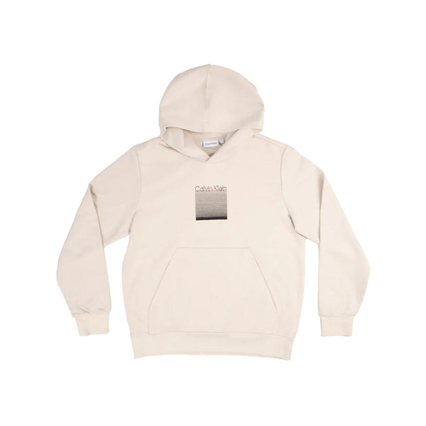 CALVIN KLEIN Felpa con cappuccio Felpa Uomo con stampa frontale Panna - Francavilla Moda