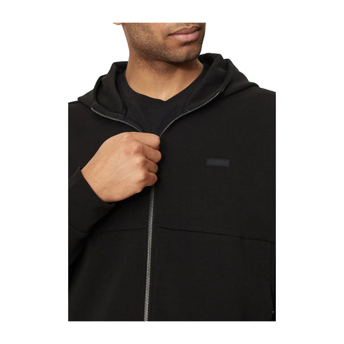 CALVIN KLEIN Felpa con zip Felpa Uomo con zip e logo Nero - Francavilla Moda