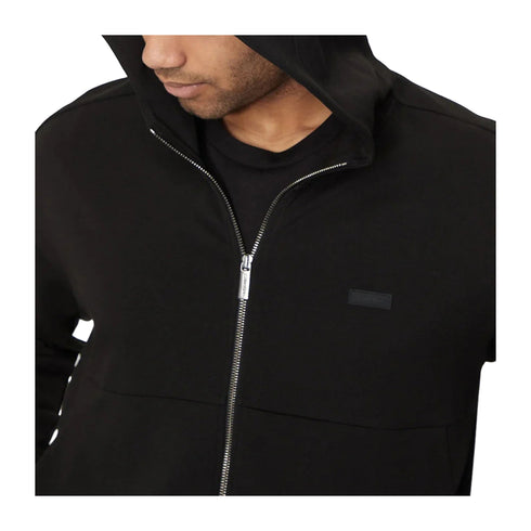 CALVIN KLEIN Felpa con zip Felpa Uomo con zip e logo Nero - Francavilla Moda