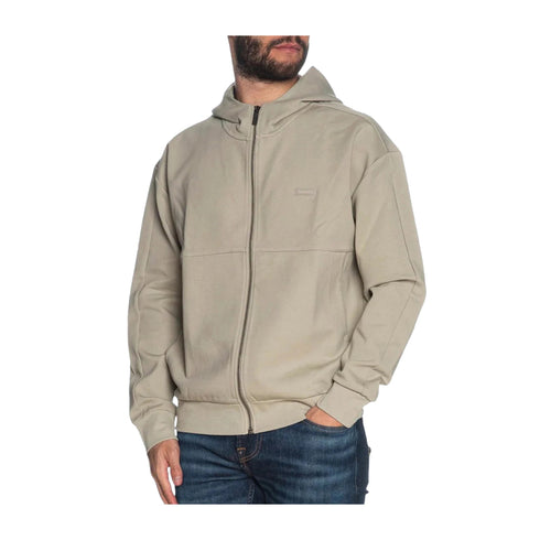CALVIN KLEIN Felpa con zip Felpa Uomo con zip e logo Stone A24 - CALVIN KLEINK113088 - PC7 - S - Francavilla Moda