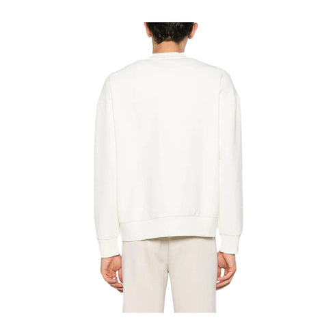 CALVIN KLEIN Felpa girocollo Felpa Uomo Shadow Embossed Logo Panna A24 - CALVIN KLEINK113081 - YAT - S - Francavilla Moda