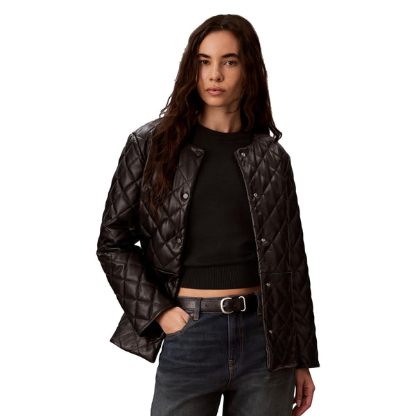 Calvin Klein Giacca imbottita Giacca Donna a rombi in ecopelle XS A26-CALVIN KLEINLV044H514G-UB1-XS - Francavilla Moda
