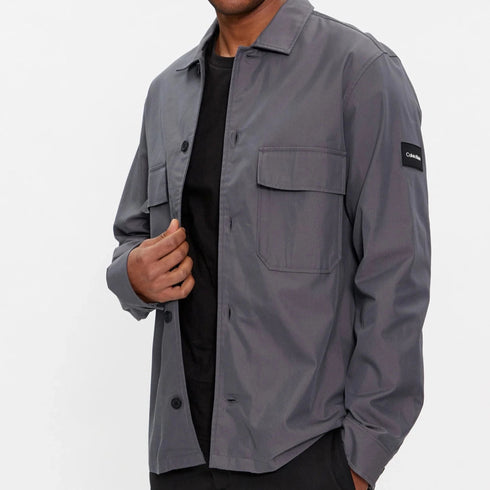 Calvin Klein Giacca overshirt Giacca Overshirt Uomo Cotton Nylon Grigio medio P24-CALVIN KLEINK109920-PCX-M - Francavilla Moda