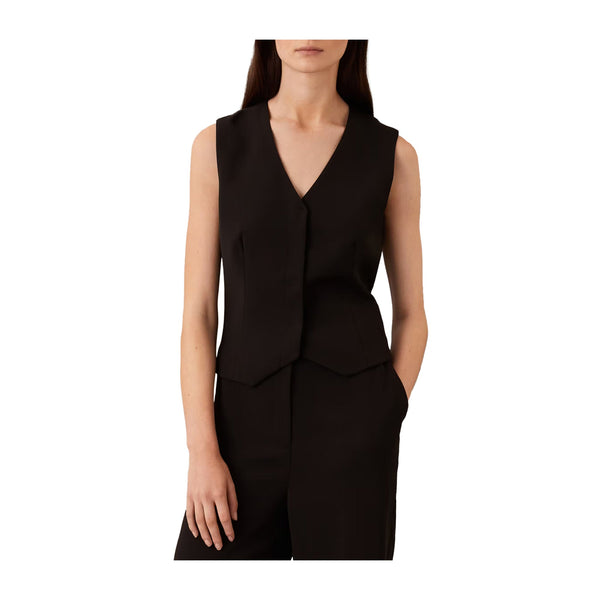 Calvin Klein Gilet Gilet Donna Soft Twill Nero - Francavilla Moda