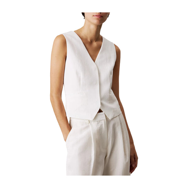 Calvin Klein Gilet Gilet Donna Tech Texture monopetto 34 - Francavilla Moda