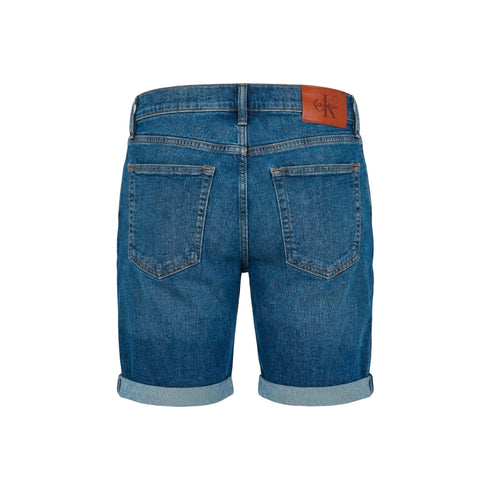 Calvin Klein Jeans Bermuda Bermuda Uomo in denim con patch 30 - Francavilla Moda