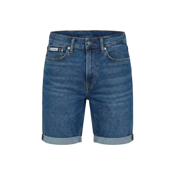 Calvin Klein Jeans Bermuda Bermuda Uomo in denim con patch 30 - Francavilla Moda