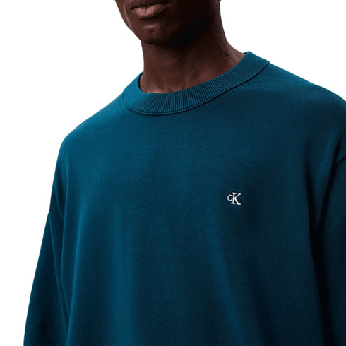 Calvin Klein Jeans Pullover Calvin Klein - Maglione con monogramma in cotone taglio relaxed S A25-CALVIN KLEIN JEANSLV04RC309G-PJL-S - Francavilla Moda