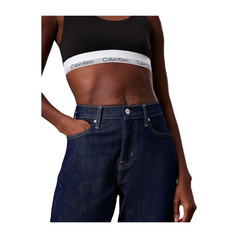 Calvin Klein Jeans Jeans Donna Relaxed Flared Denim scuro - Francavilla Moda