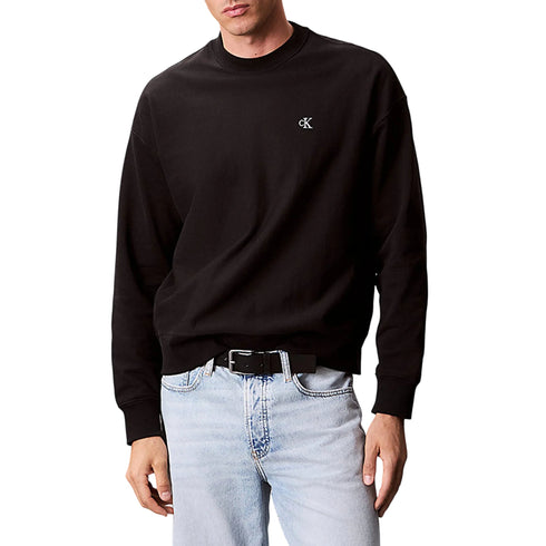 Calvin Klein Jeans Felpa girocollo Felpa dal taglio rilassato in pile di qualità XS - Francavilla Moda