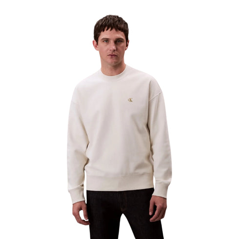 Calvin Klein Jeans Felpa girocollo Felpa dal taglio rilassato in pile di qualità XS A25-CALVIN KLEIN JEANSLV04RC277G-YAS-XS - Francavilla Moda