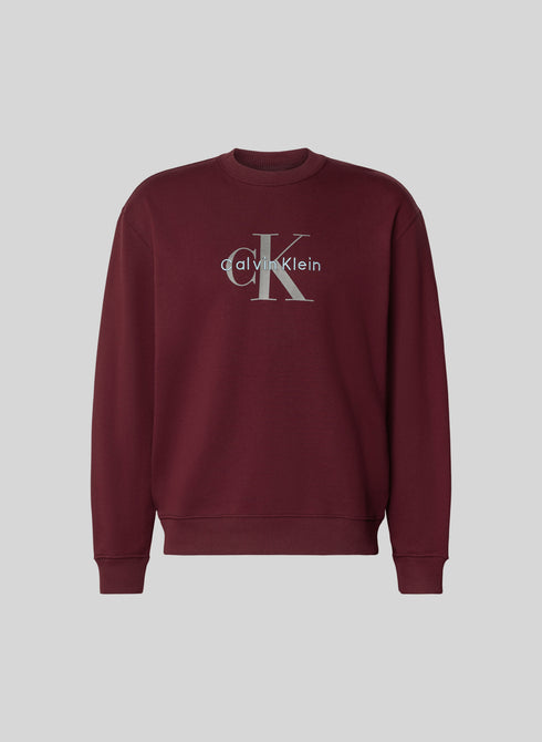 Calvin Klein Jeans Felpa girocollo Felpa senza cappuccio Calvin Klein Jeans LS EU 350TERRY MONOL S A25-CALVIN KLEIN JEANSLV04RD242G-WCV-S - Francavilla Moda