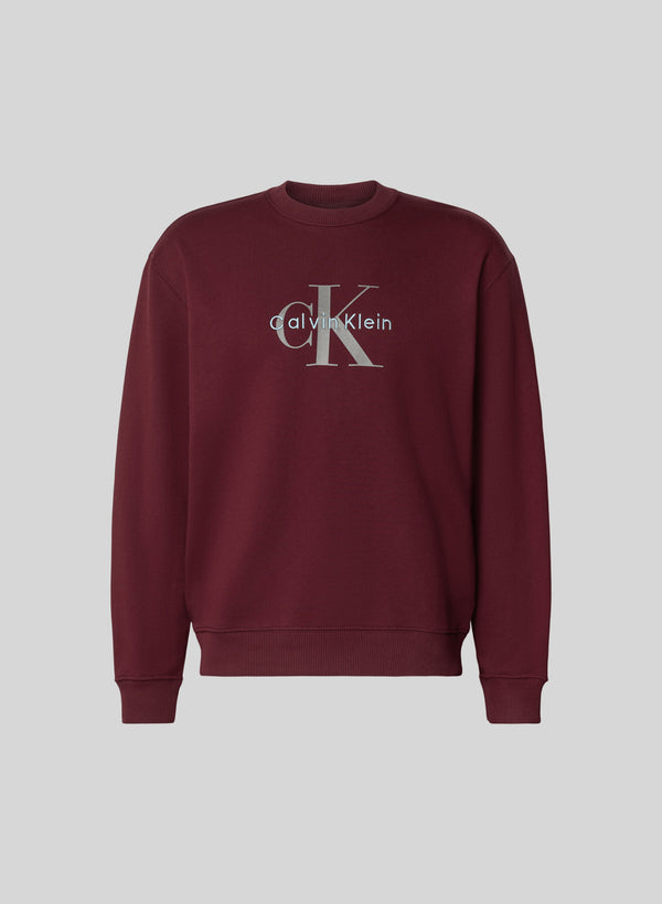 Calvin Klein Jeans Felpa girocollo Felpa senza cappuccio Calvin Klein Jeans LS EU 350TERRY MONOL S A25-CALVIN KLEIN JEANSLV04RD242G-WCV-S - Francavilla Moda