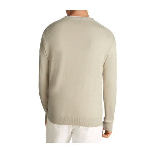 CALVIN KLEIN JEANS Pullover Maglia Uomo logo in tono colore Beige A24 - CALVIN KLEIN JEANSJ326453 - PD7 - S - Francavilla Moda