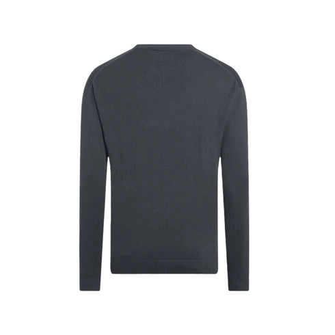 CALVIN KLEIN JEANS Pullover Maglia Uomo logo in tono colore Grigio - Francavilla Moda