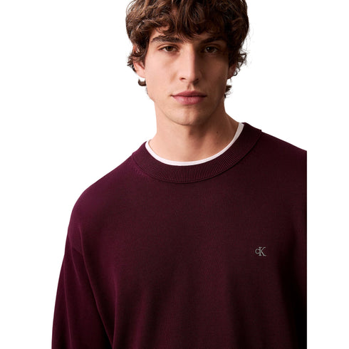 Calvin Klein Jeans Girocollo Maglione girocollo Uomo in cotone relaxed S P26-CALVIN KLEIN JEANSLV04RC309G-CEF-S - Francavilla Moda