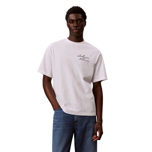 Calvin Klein Jeans T-shirt T-shirt Uomo over con scritte sul retro XS P26-CALVIN KLEIN JEANSLV04RE828G-YAF-XS - Francavilla Moda