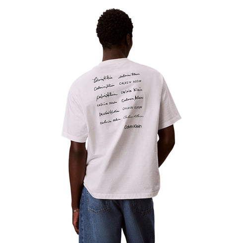 Calvin Klein Jeans T-shirt T-shirt Uomo over con scritte sul retro XS P26-CALVIN KLEIN JEANSLV04RE828G-YAF-XS - Francavilla Moda